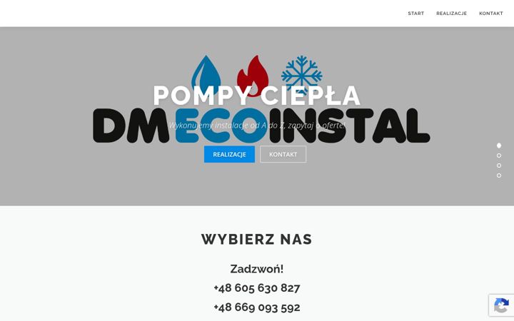 Captura de ecrã de dmecoinstal.pl