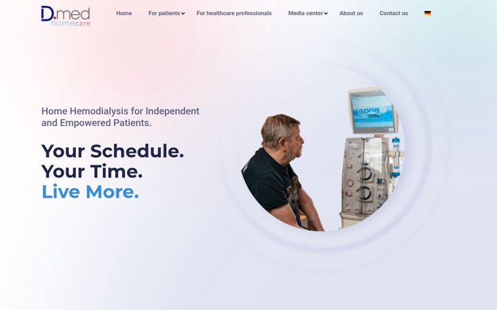 Screenshot of dmed-homecare.com