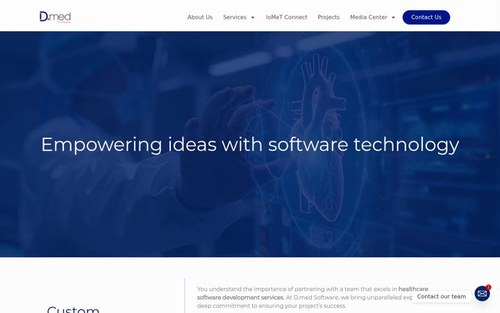 Screenshot of dmed-software.com