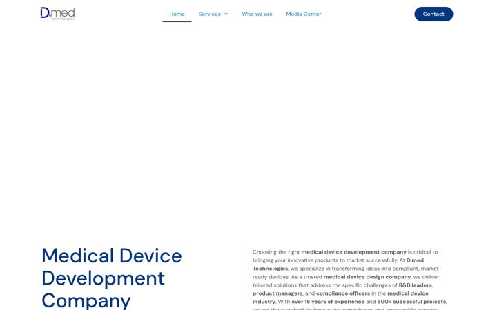 Screenshot of dmed-technologies.com