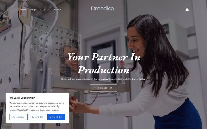 Screenshot of dmedica.de