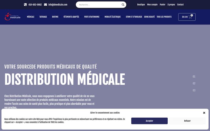 Screenshot of dmedicale.com