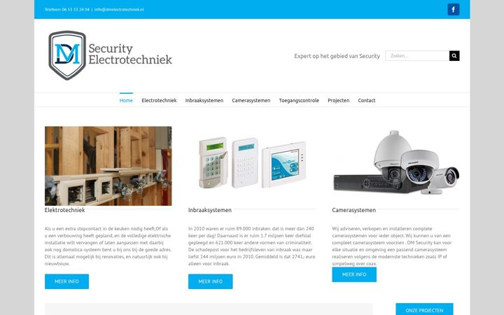 Screenshot of dmelectrotechniek.nl