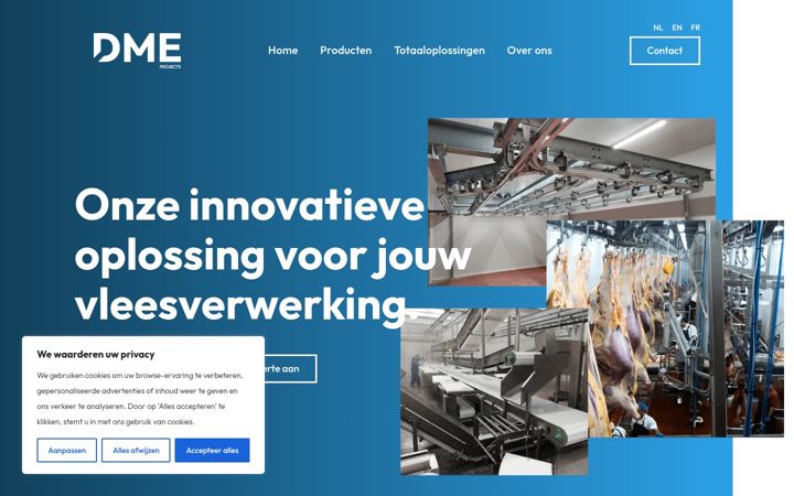 Screenshot of dmeprojects.be