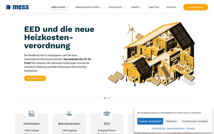 Screenshot of dmess.de