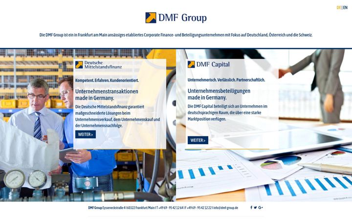 Screenshot of dmf-group.de