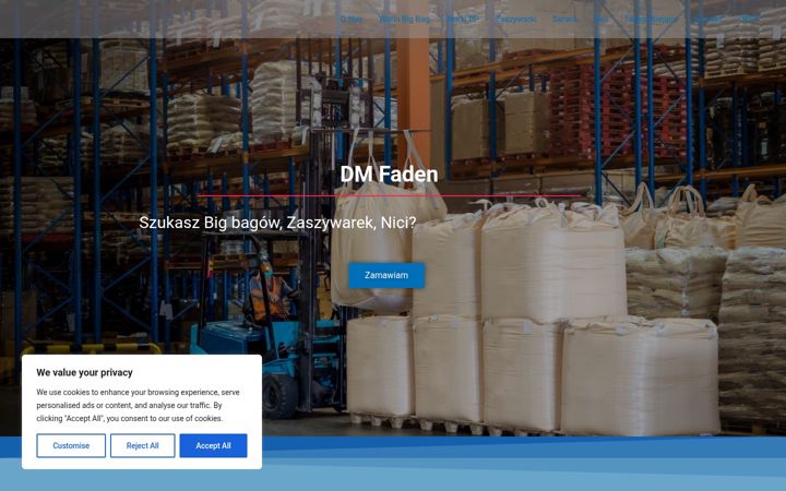 Screenshot of dmfaden.pl