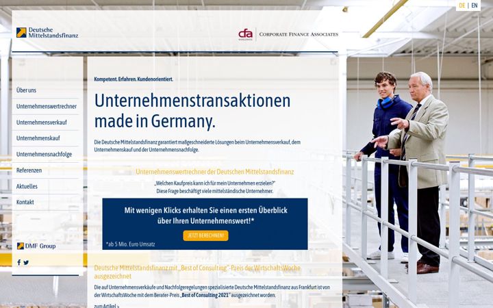 Captura de ecrã de dmfin.com