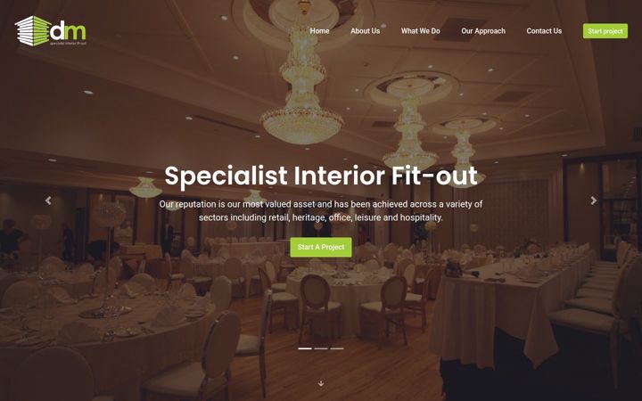 Screenshot of dmfitout.com