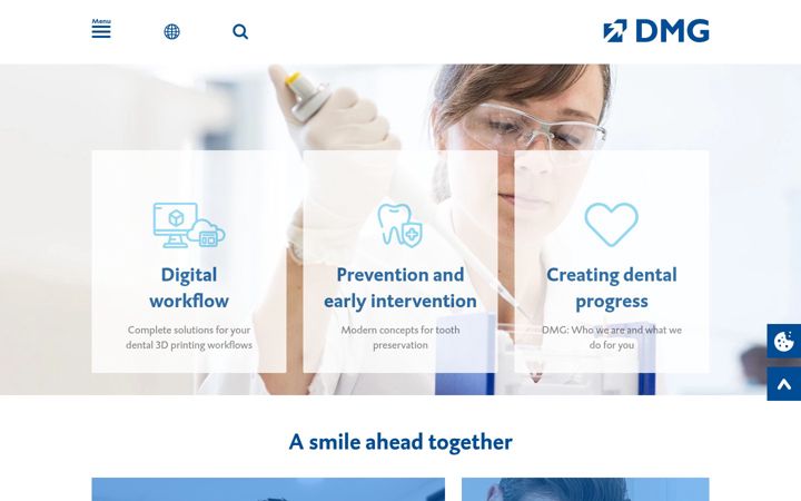 Screenshot of dmg-america.com