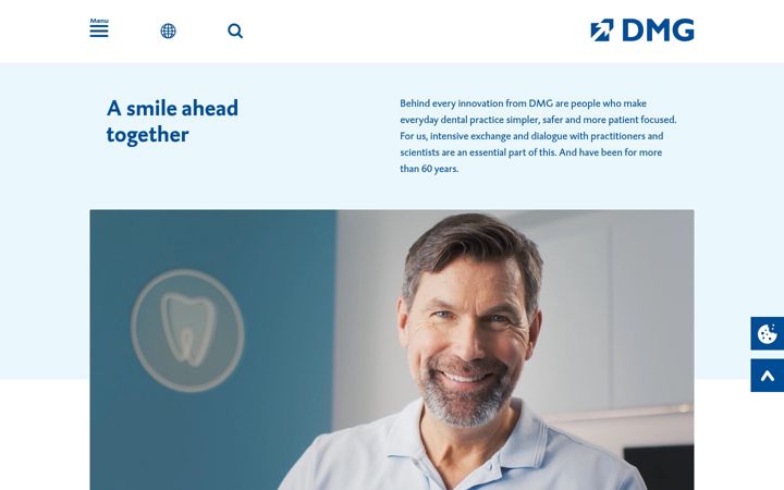 Screenshot of dmg-dental.com