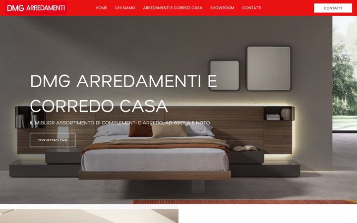Screenshot of dmgarredamenti.com