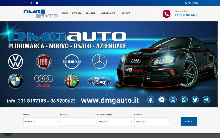 Screenshot of dmgauto.it