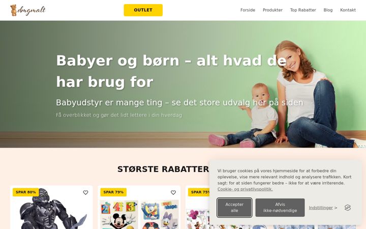 Screenshot of dmgmalt.dk