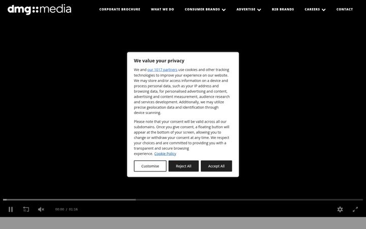 Screenshot ta' dmgmedia.ie