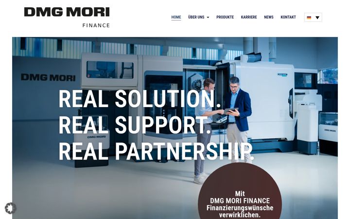 Screenshot of dmgmori-finance.com