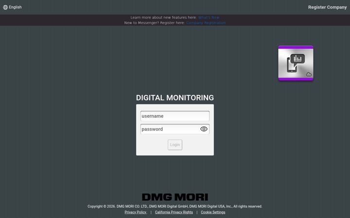 Screenshot of dmgmorimessenger.com