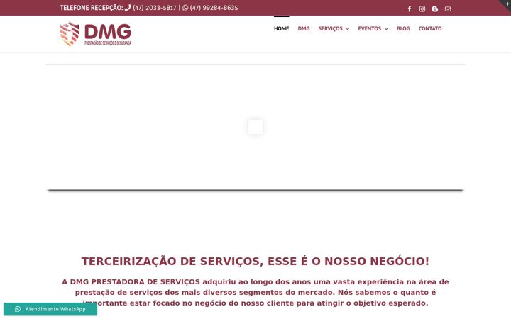 Screenshot stránky dmgservicos.com.br