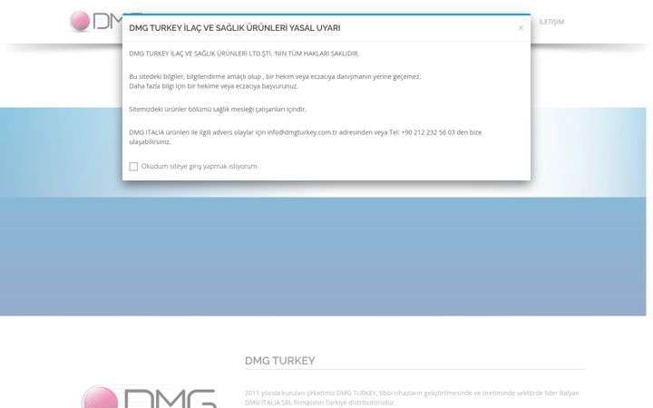 Screenshot of dmgturkey.com.tr