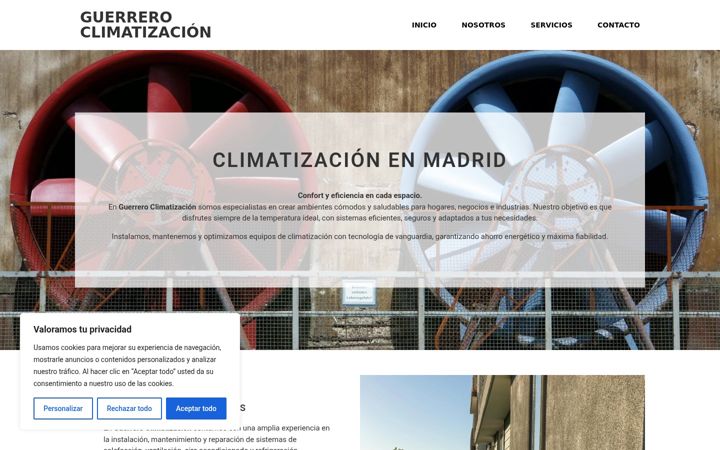 Screenshot of dmguerrero-climatizacion.es