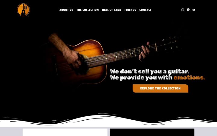 Screenshot of dmguitars.eu