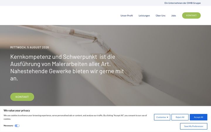 Ekrano kopija dmh-handwerksleistungen.de