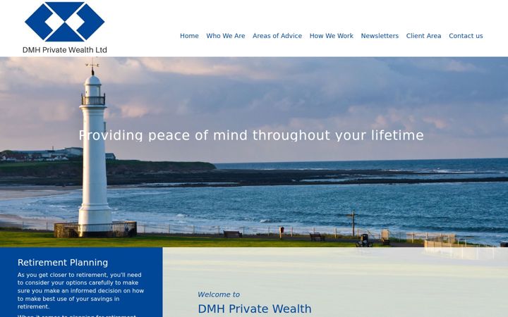 Screenshot of dmhwealth.co.uk