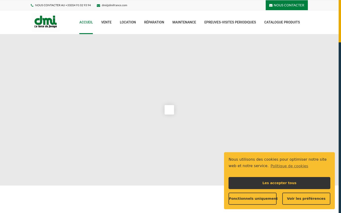 Screenshot van de toestemmingsbanner zoals getoond vóór enige interactie
