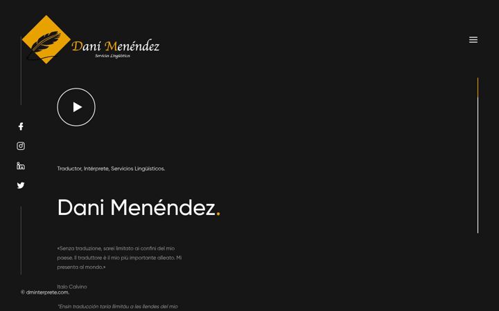 Screenshot of dminterprete.com