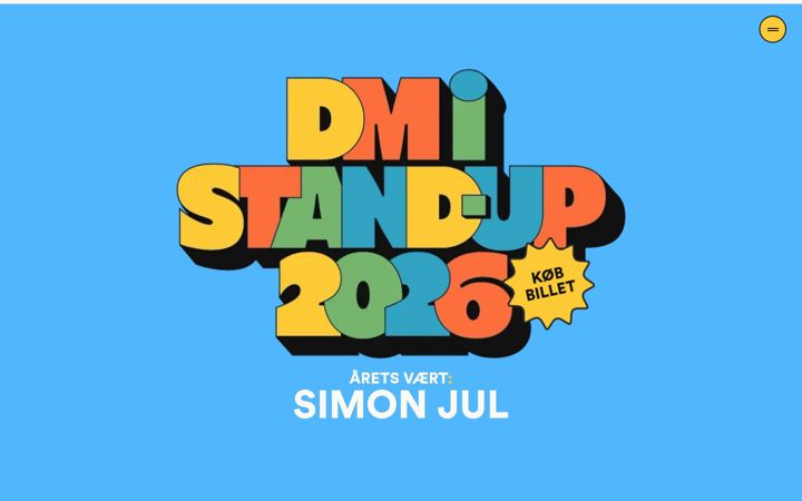 Screenshot of dmistandup.dk