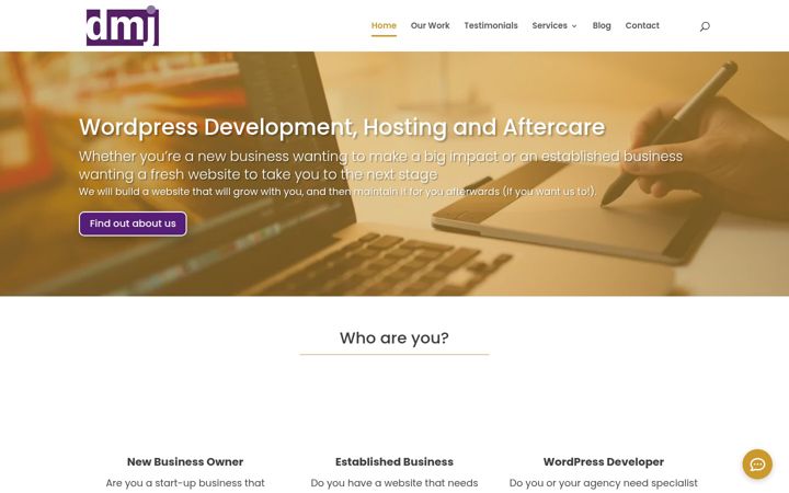 Screenshot of dmjcomputerservices.com