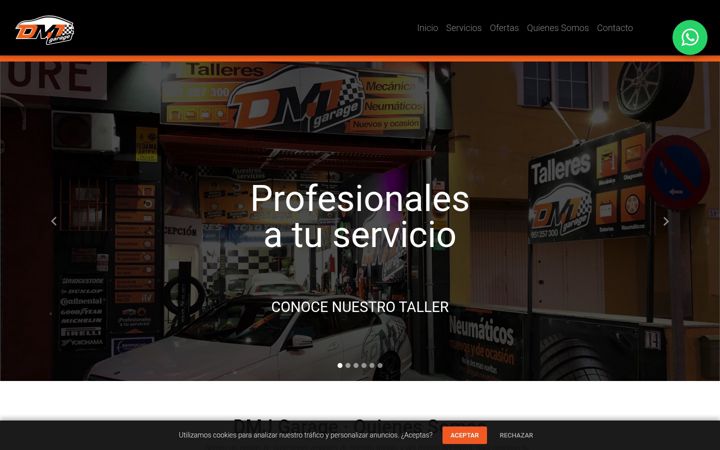Screenshot of dmjgarage.es