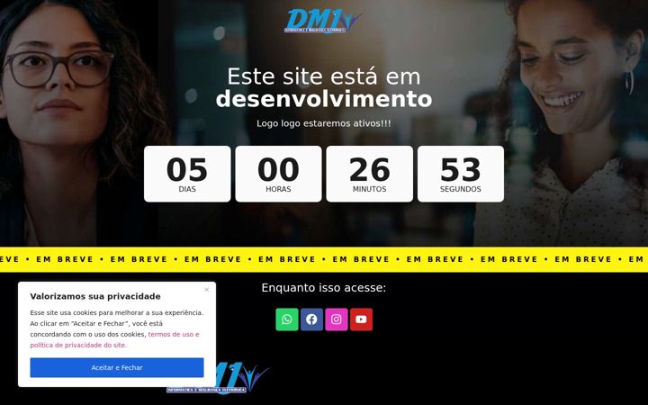 Screenshot of dmjinformatica.com.br