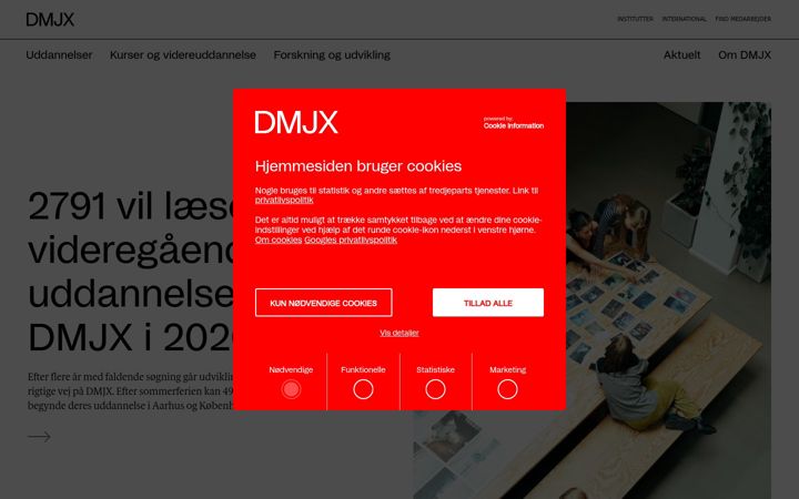 Snímek obrazovky dmjx.dk