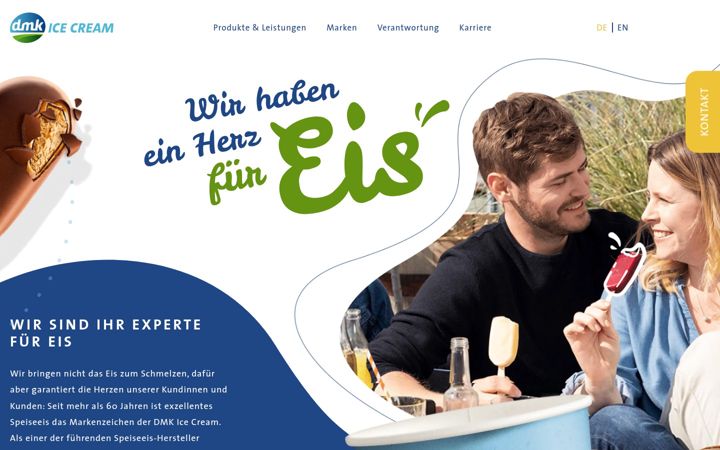 Screenshot of dmk-ice-cream.de