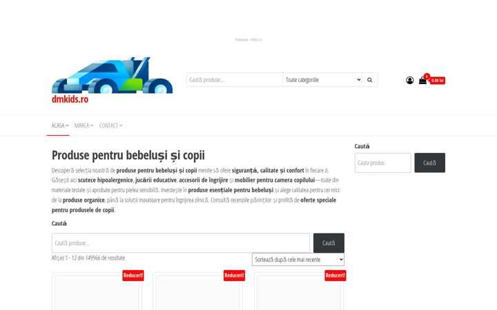 Screenshot of dmkids.ro