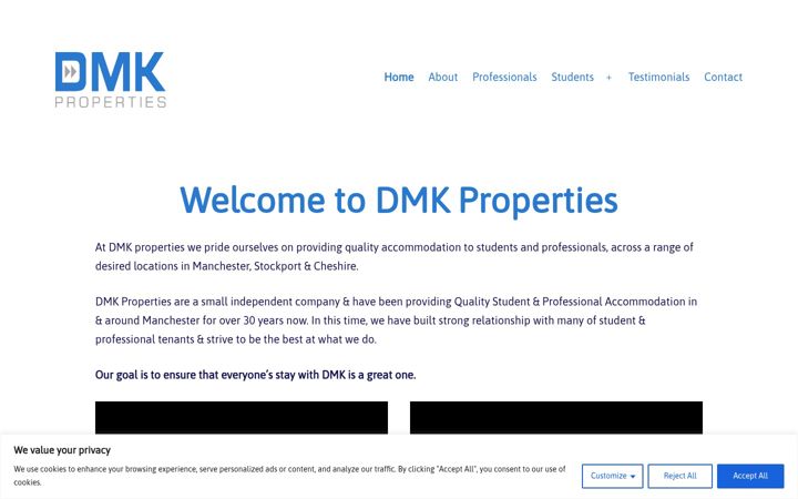 Screenshot of dmkproperties.co.uk