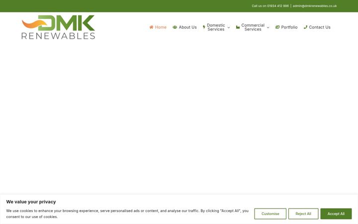 Screenshot of dmkrenewables.co.uk