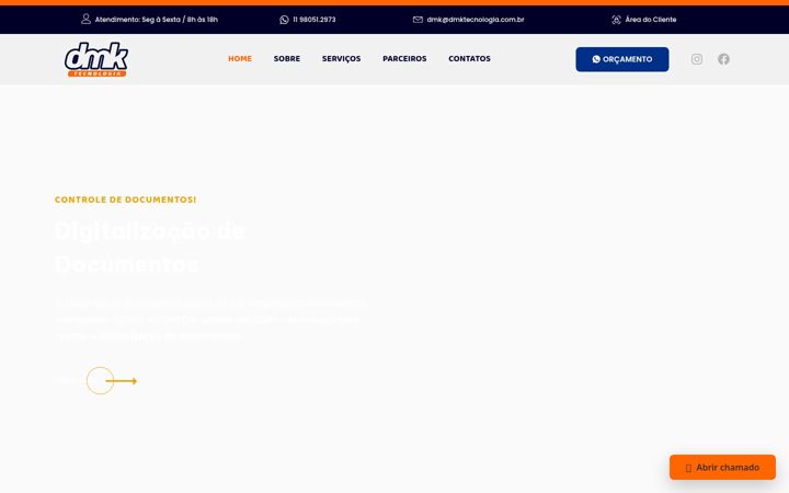 Screenshot of dmktecnologia.com.br