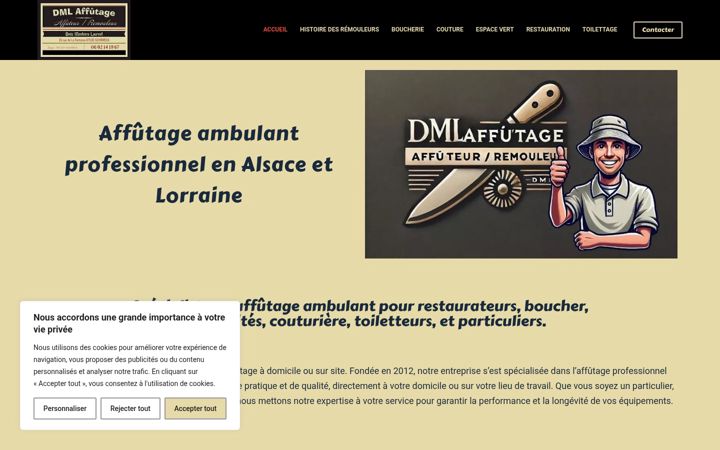 Screenshot of dml-affutage.fr