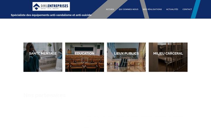 Screenshot of dml-entreprises.com