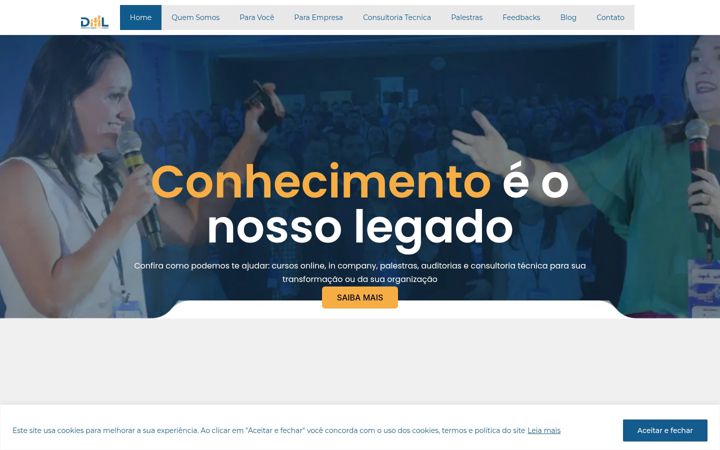 Screenshot of dmlideres.com.br