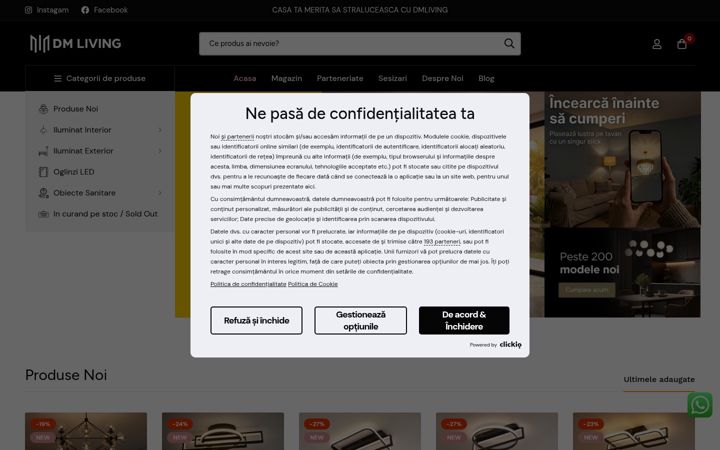 Screenshot of dmliving.ro