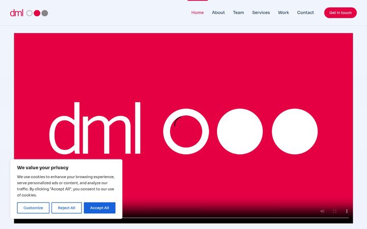 Screenshot ta' dmlmarketing.co.uk