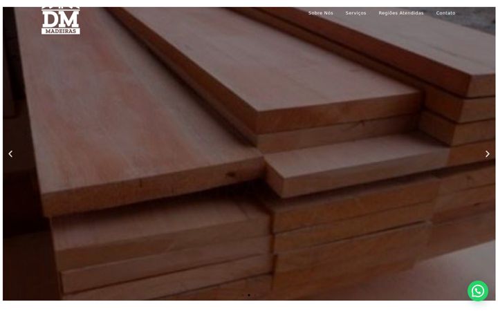 Screenshot of dmmadeiras.com.br
