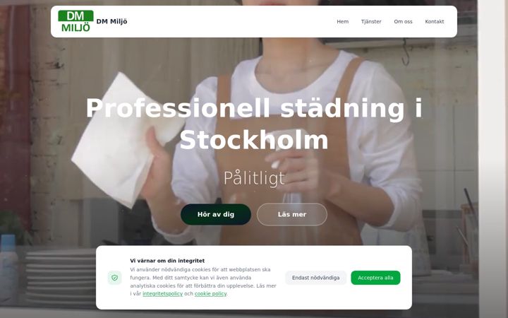 Screenshot of dmmiljo.se