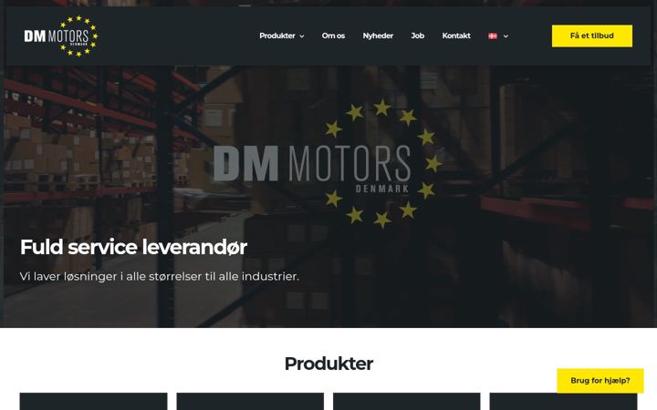 Snímek obrazovky dmmotors.dk