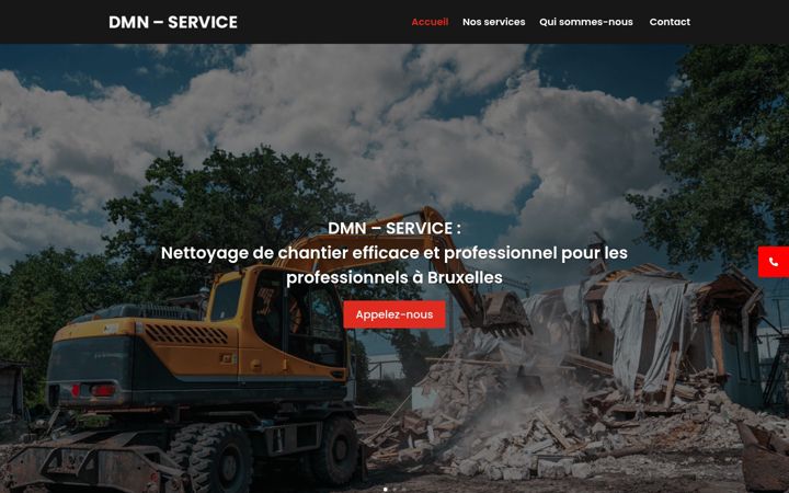Screenshot of dmn-service.be