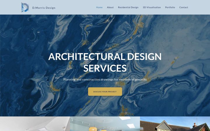 Screenshot of dmorrisdesign.com