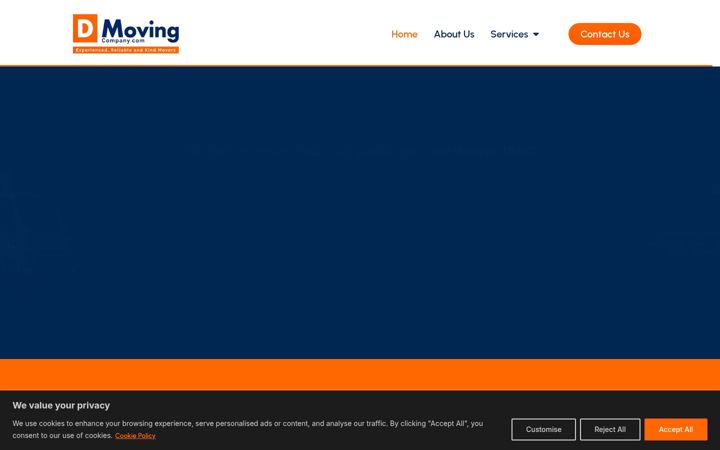 Screenshot of dmovingcompany.com